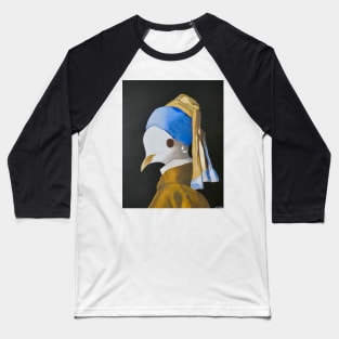 Dottie, a Dove With a Pearl Earring Baseball T-Shirt